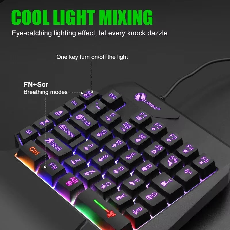Single Hand Mini Gaming Keyboard