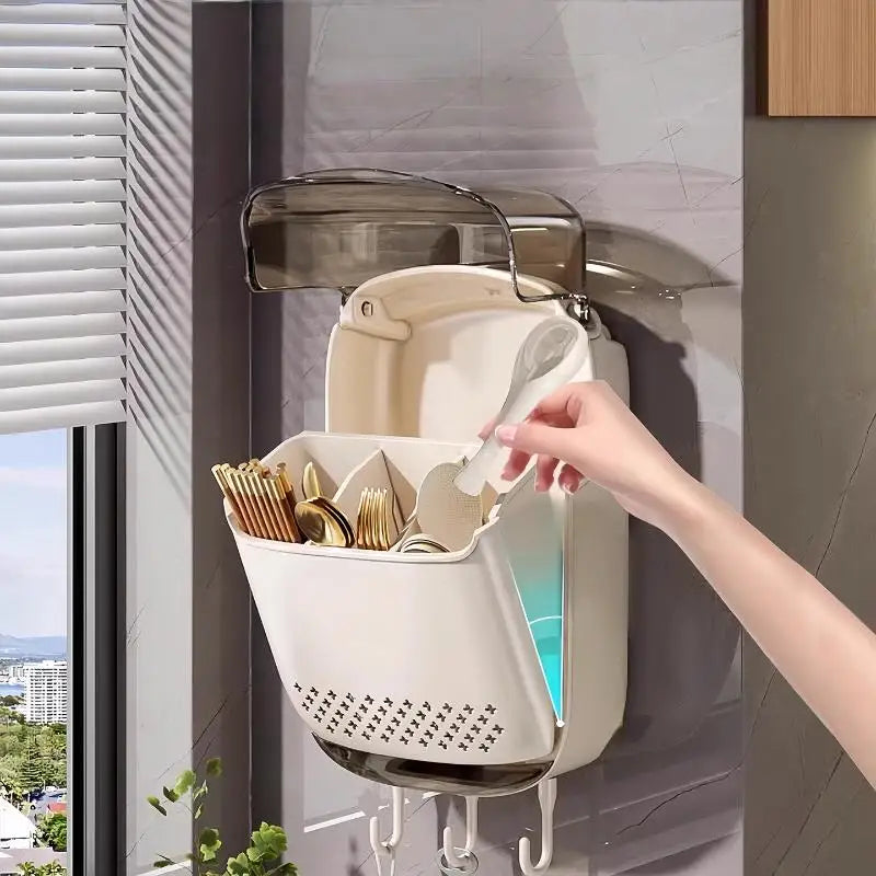 Wall-mounted Utensil Organizer