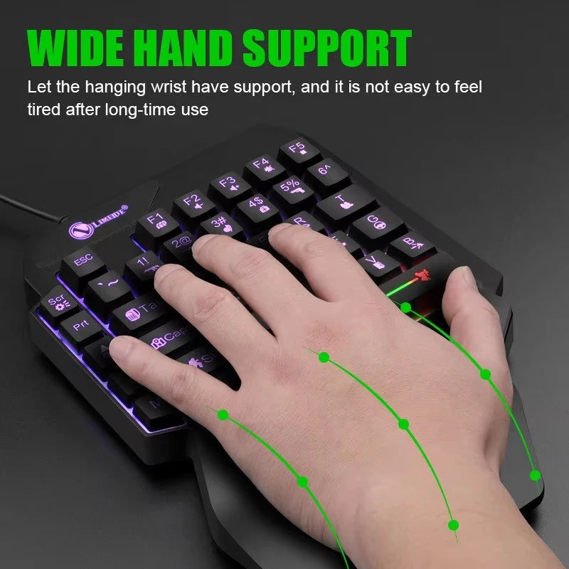Single Hand Mini Gaming Keyboard