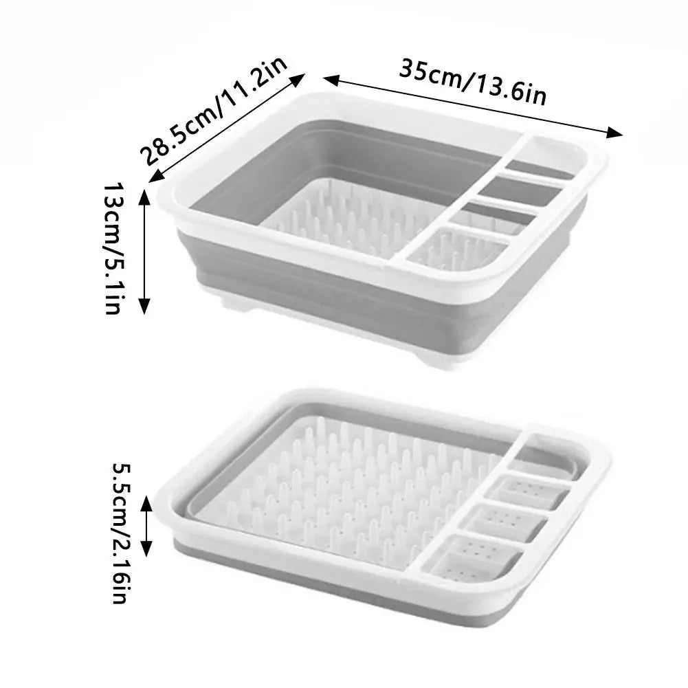 Kitchen Foldable Dish Rack Storage