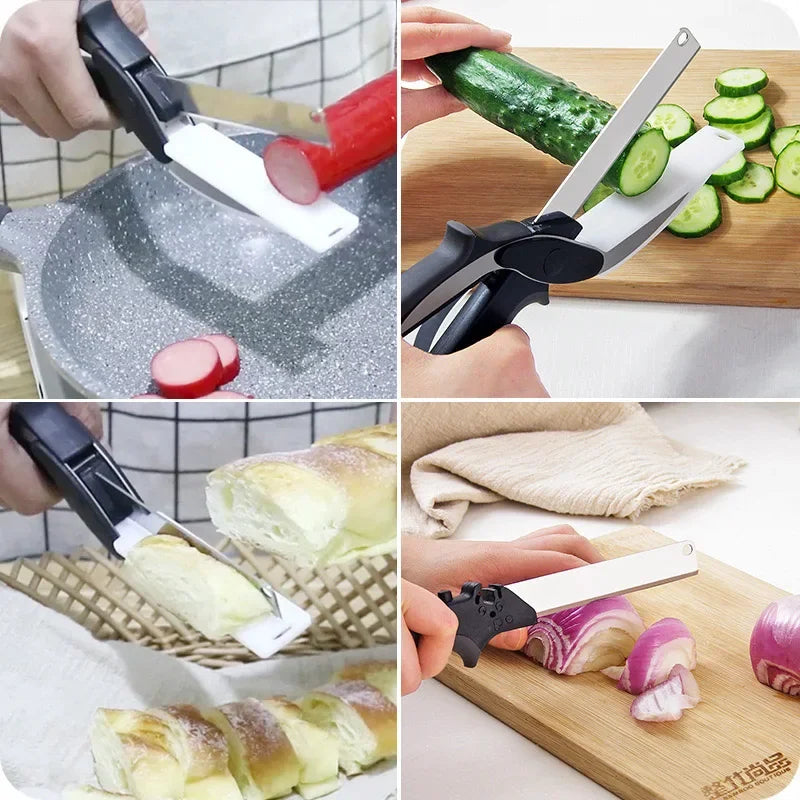 2-in-1 Kitchen Scissors & Cutting Board
