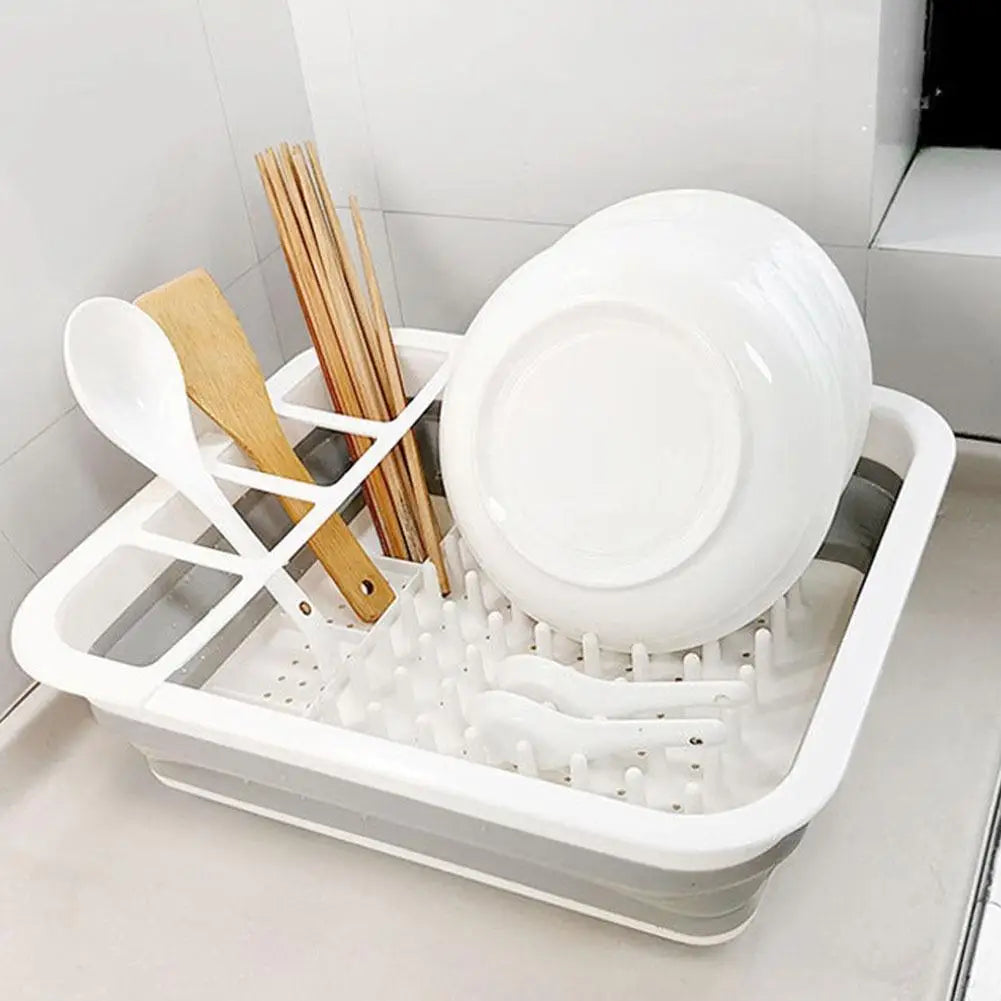 Kitchen Foldable Dish Rack Storage