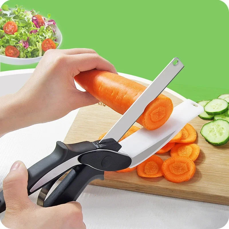 2-in-1 Kitchen Scissors & Cutting Board
