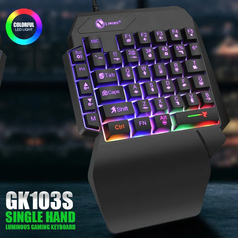 Single Hand Mini Gaming Keyboard