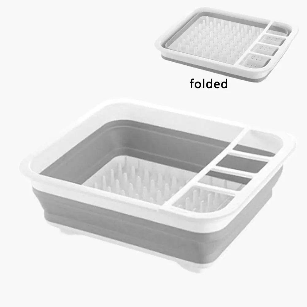 Kitchen Foldable Dish Rack Storage
